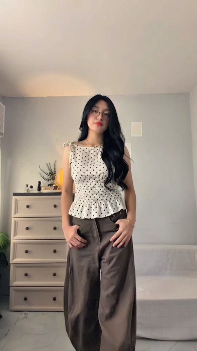 #polkadotoutfit #polkadottop #peplumblouse #peplumtop #ShopeeFashionHaul