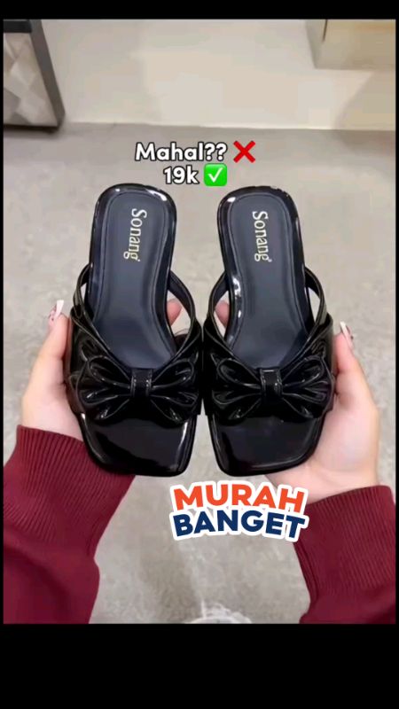 Sandal wanita elegan sandal empuk#sandalpitawanita #SpillRacunShopee #ViralDiShopeeVideo #GratisOngkirRPO #PromoNonStop