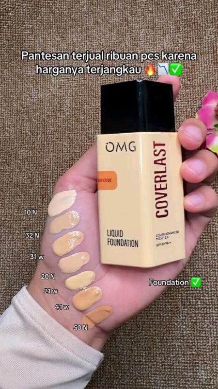 #omgfoundation #foundationmurah #omg #ViralDiShopeeVideo #GratisOngkirRP0 #cod