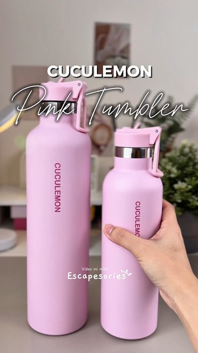 Ada ukuran 1000ml dan 750ml loh 😃 tapi aksesoris gantungan tidak termasuk ya 😆 #tumbler #tumblerstainless #cuculemontumbler