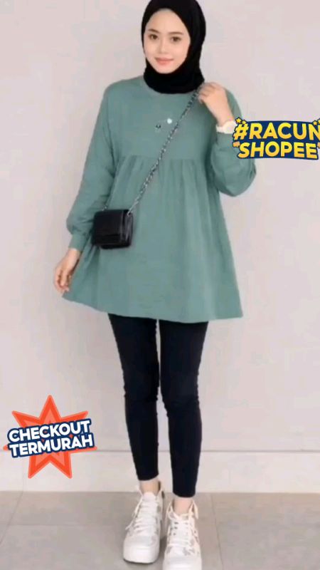 Blouse atasan wanita #shopperacuncantik #ShopeeFashionHaul #OOTDFashionShopee #ShopeeHaul