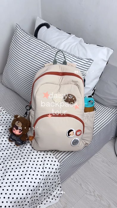 daisy backpack, isinya luas muat laptop sampai 15 inch #twostrap #backpack #tassekolah #ransel #backtoschool #RacunShopee #RacunShopeeCheck