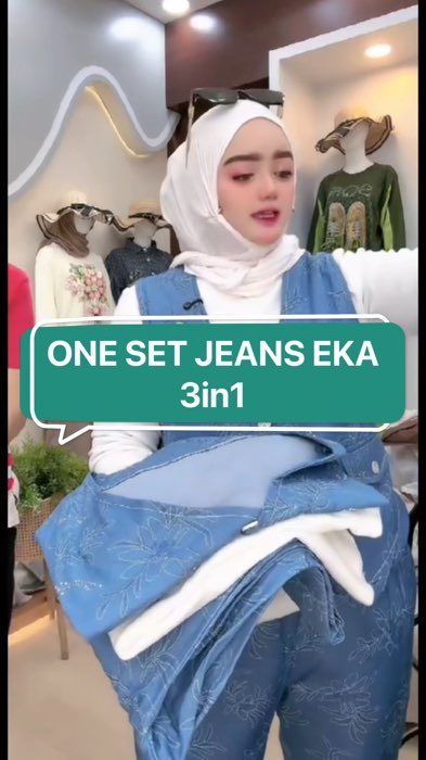 ￼Uni Ara - One Set 3 in 1 ( EKA ) One Set Premium || Set Celana Wanita Kekinian#setcel #CODin #SpillRacunShopee #RacunShopeeCheck #RacunShopee #fyp