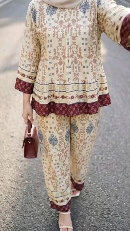 #setelanwanita #onesetrayon #ootdshopee