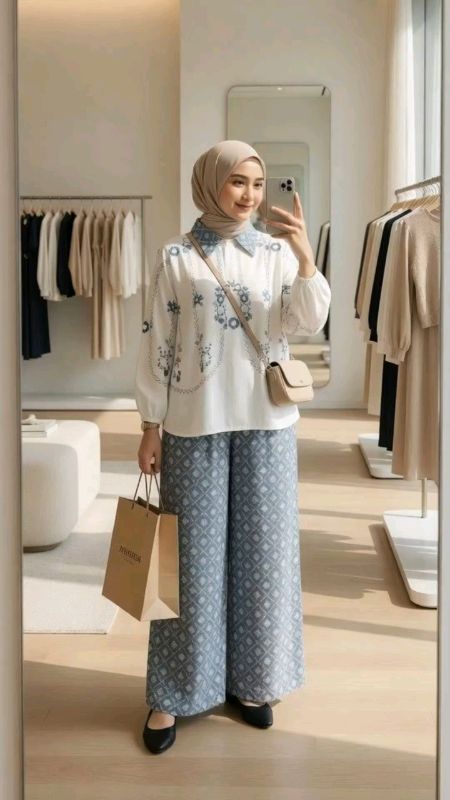 one set hijab #oneset #setelanwanita #setelanpanjang