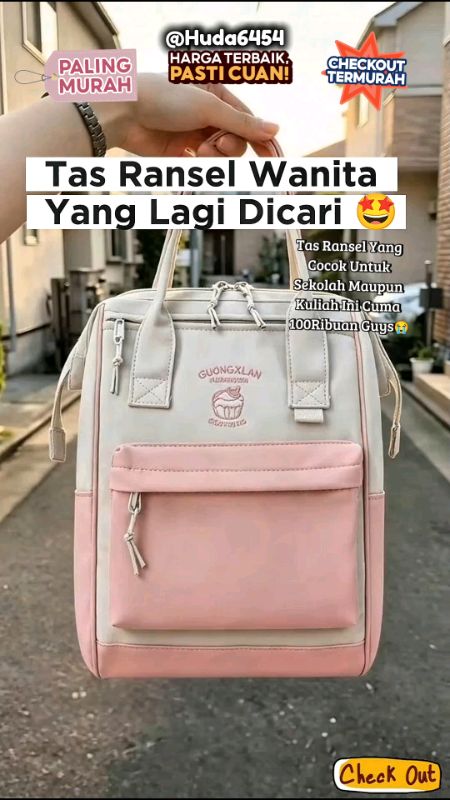 Tas Ransel Waterproof Lucu🥰#tasransel#ransel#ranselwanita#tassekolah#ranselkuliah#ranselsekolah#RacunShopee#GratisOngkirRP0#Diskon50Persen#viral#fyp