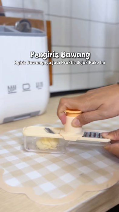 Mata gak perih lagi, ngiris bawangnya pakai alat ini aja #pengiris #pengirisbawang #parutan #parutanserbaguna #parutanmini