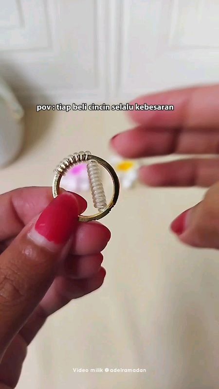 gak perlu pake lakban atau Hans*plast#pengecilcincin #pengganjalcincin #ringpengecilcincin #spillracunshoppee #racunshopeecheeck #RacunShopee