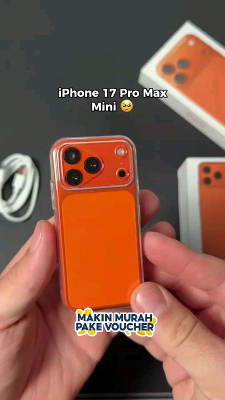 Wow😍..iPhone 17 pro max mini ram 2/32 GB cuma harga 600 ribuan kak🤭#RacunShopee #DiskonRacunShopee #HPmini #iphone #original #hpmurah #promoshopee