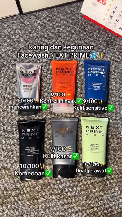Rate Facewash Nextprime🔥 #nextprime #facewashpria #facialwash #sabunmukapria #skincarepria #skincarecowok #RacunShopee #RacunShopeeCheck #ShopeeCOD