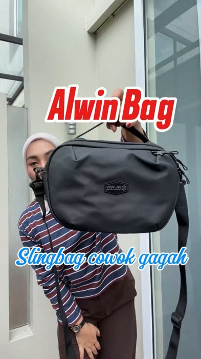 Slingbag muat banyak barang pria #alwinbag #ShopeeCOD #ShopeeReview #SpillBawaBerkah #ShopeeLook #ShopeeLook