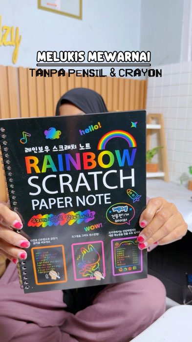 Keren kaya sulap melukis tanpa crayon #bukugambarajaib #bukumagicscratschnote #scratch #scratchbook #bukugambargores #papernote #rainbowscratchpaper