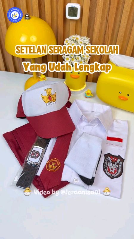 Setelan seragam sekolah yg lengkap #SpillBawaBerkah #ViralDiShopeeVideo #seragamsekolah #SeragamSD #seragamsekolahsd #setseragamsd
