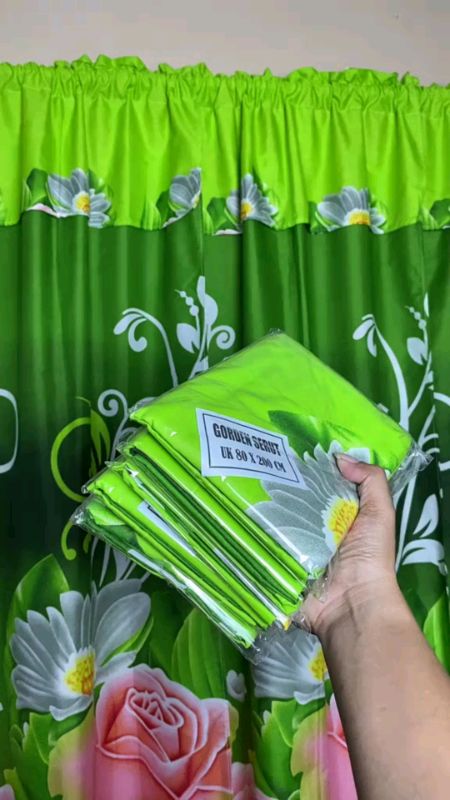 paket promo 6 pcs gorden serut pintu & jendela ukuran 80cm x 200cm #pakethemat #paketpromo #gordenserut #pintu #jendela #6pcs #ukuran #80cmx200cm