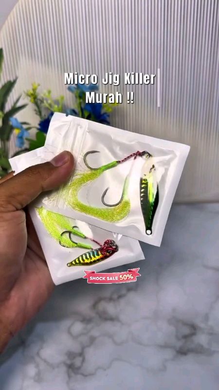 di jamin anti boncos👌#microjig10g #microjig #umpanpancing #umpancasting #ShopeeCOD #ShopeeLook #GratisOngkirRP0 #PromoNonStop #SpillBawaBerkah