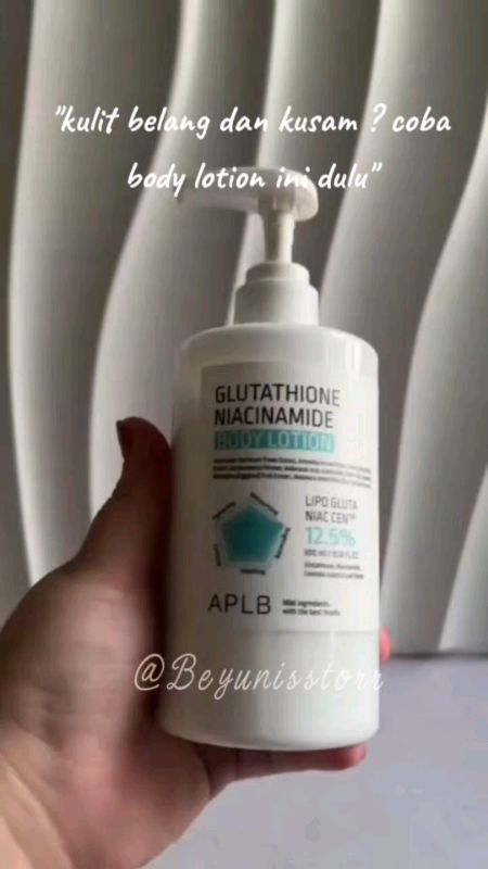 Body lotion yang bikin kulit lembap dan tampak cerah seharian✨ #glutathione #niacinamide #bodylotion #aplb #RacunShopee