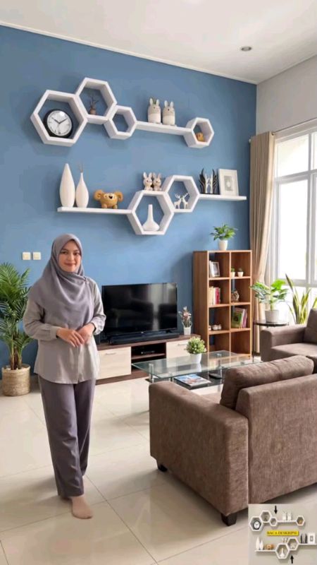 #rakhexagonal #rakdinding #rakdindingaesthetic #ViralDiShopeeVideo #PromoNonStop #Diskon40RB