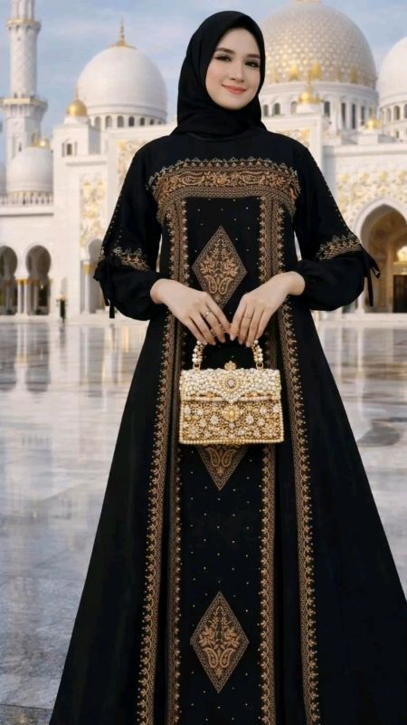 Abaya gamis Premium Hitam Abaya Turkey Terbaru Series Muslim#abayahitam #abayaturkey #gamislebaran2026 #gamismewah #abayafashion #RacunShopeeCheck #vi