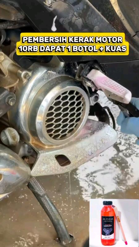 pembersih kerak mesin motor#shoppeevideo #AutoKinclong #mampumengangkatkerakmotor #ALCLEANcairanpembersihkerak #shopeevideo