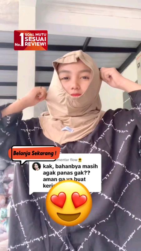 KENZIA Bergo Hijab Sport Dagu Karet Tencel#hijabsport #hijabdagu #hijabbergosport #hijabdaily #fyp #VideoViralDiShopee