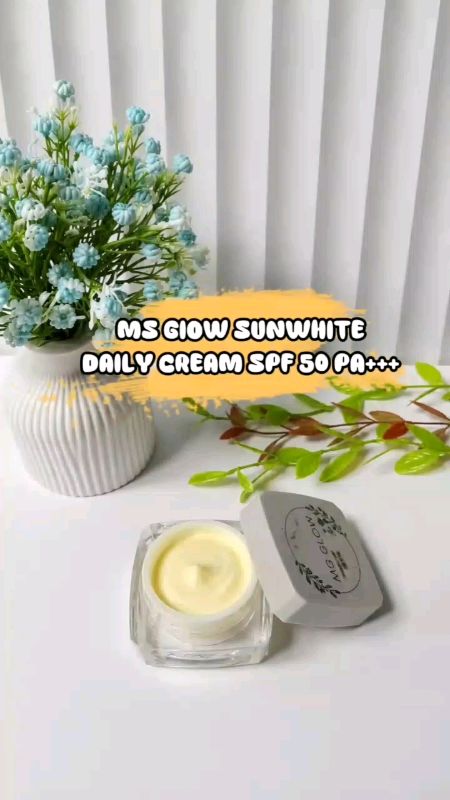 Ms glow Sunwhite Daily Cream #msglowskincare #sunwhitemsglow #RacunShopee #ShopeeBeautyHaul #ShopeeLook #ShopeeVideoCreator