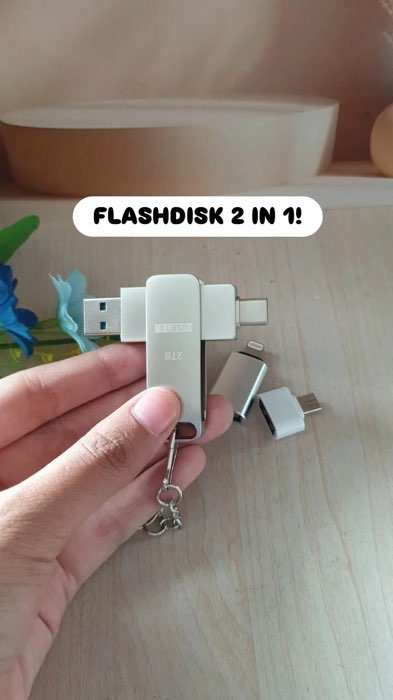Flashdisk 2TB OTG: Simpan data makin praktis di HP & Laptop! 💾✨ #OTG #Flashdisk2TB #Gadget #RacunShopee #ShopeeCOD #ViralDiShopeeVideo