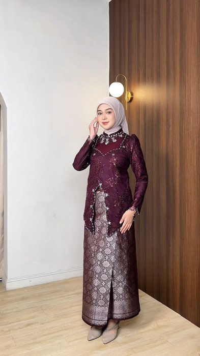 Aurora kebaya burgundy 🫶✨🛍️🛒💗 #tunikcantik #tunikwanita