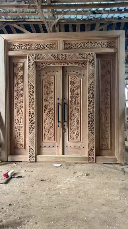 pintu gebyok ukir kayu jati #pintugebyok #pintujati #pintukayu #spillracunshoppe #ShopeeCOD #shopeevideo #ShopeeRamadanLook #SpillBawaBerkah