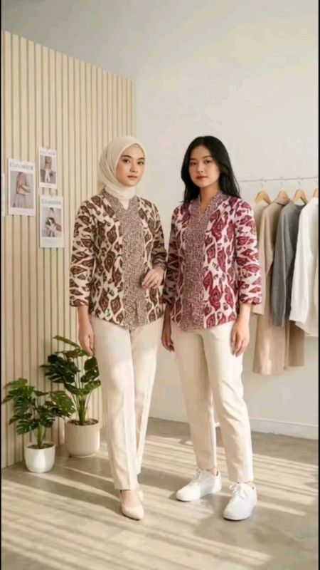 Baju atasan batik wanita #bajuatasanwanita #bajubatik #batikwanitamodern #fypシ #batikmurah #batik #batikwanita #batikmodern #RacunShopee #fyp