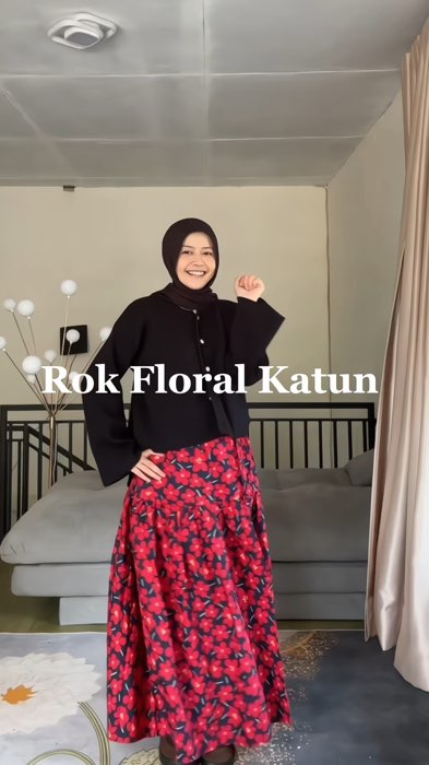 #rekomendasi #rokfloral #floralskirt #rokwanita