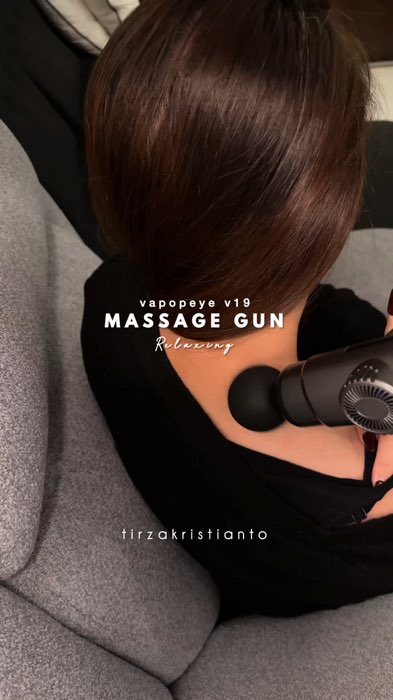 ￼Vapopeye Massager V19 Massage Gun Bantal Pijat 15kg Intensity/4 In 1 Gun Smart Elektrik Alat Pijat #ViralDiShopeeVideo #PromoNonStop #ShopeeCOD