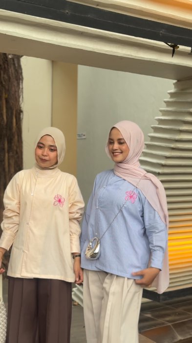#atasanwanita #blousejanggan #kemejajanggan #blousewanita #shopeevideo #ootdhijab