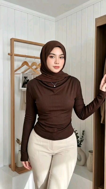 atasan top knit rib #RacunShopeeCheck #SpillRacunShopee #ShopeeFashionHaul