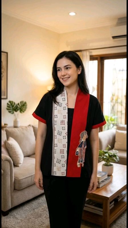 Outer Sulam Karakter Katun Wanita #outer #outerwanita #outerkondangan #outerkekinian #outercantik #outertunik #outerkatun