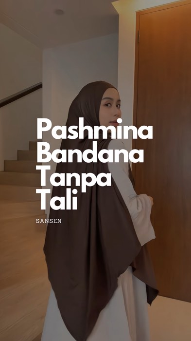 Klik keranjang untuk order Pashban Tanpa Tali bahan jersey dari Sansen #pashminainstan #pashminajersey