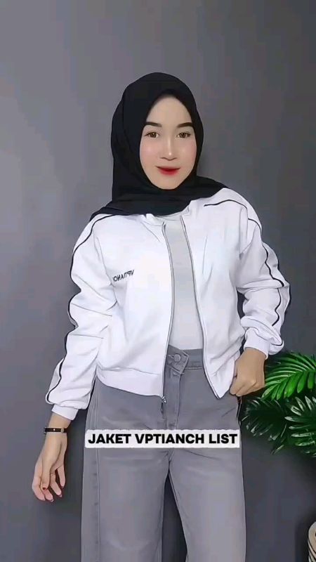#JAKET WANITA VPTIANCH LIST BORDIR CROOPE ZIPPER SWEATER - SWEATER CROPE TOP WANITA#RacunShopee