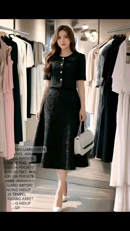 set rok jaguard Korean style #setelanwanitakekinian #koreanlook #setrikjaguard