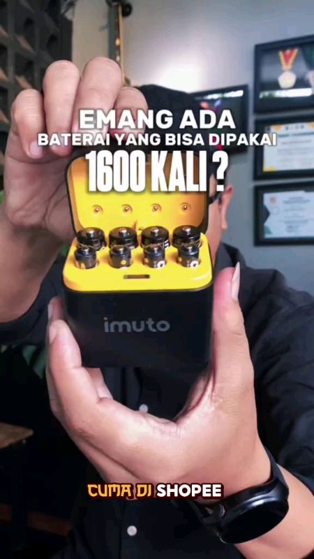 Baterai Isi Ulang #ShopeeCOD #ShopeeLook #SpillBawaBerkah #BateraiIsiUlang