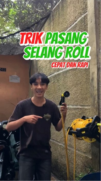 Trik pasang selang roll cuman 5 detik anti bocor ! #selangair #shopeevideo #RacunShopeeCheck #selangroll #selangairviral #selangfleksibel
