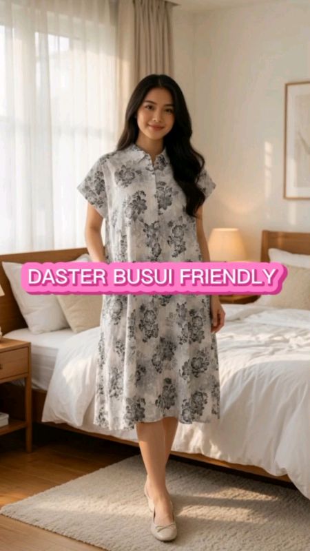 Daster Wanita Elvora Rayon Premium Busui Friendly Resleting Depan Adem Nyaman Kekinian Bahan Lembut #dasterbusui #dastermurah #RacunShopee