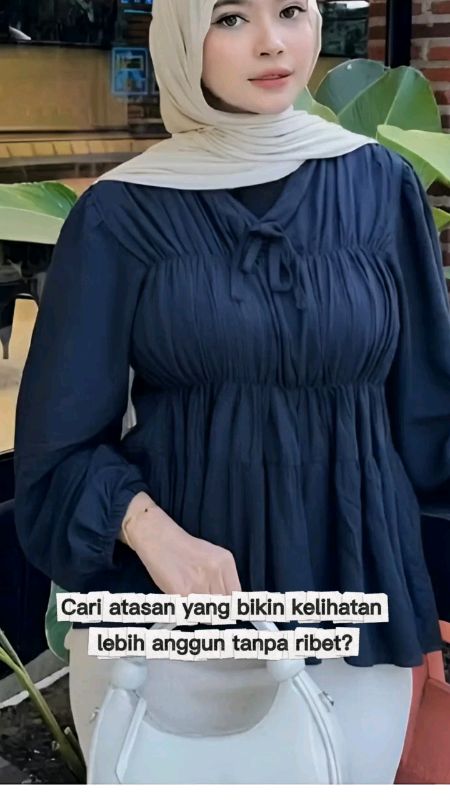 outfit wanita#blousewanita #blousekerutdada #atasanwanita #bajuwanita #OOTDFashionShopee #outfitinspiration #RacunShopeeCheck