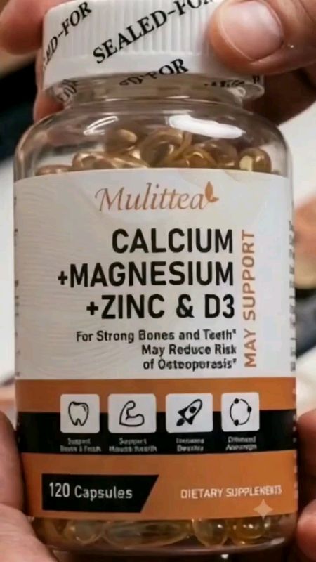 Mulittea Calcium Magnesium Zinc & Vitamin D3 Kapsul 120PCS#SultanShopeeVideo