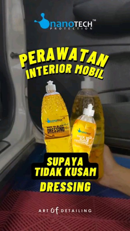 DRESSING Perlindungan & perawatan plastik bertekstur, kulit, sintetis dan karet untuk interior & eksterior. #nanotechprotection #backtoblackdressing