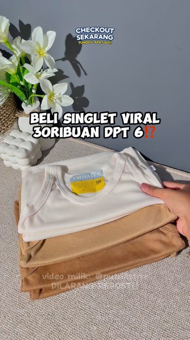 Pantesan viral🤩 #singletanak #Diskon40RB #RacunShopee #Diskon60Persen #keperluanbayi #singletbayi #ViralDiShopeeVideo #kaosdalamanak #earthtone
