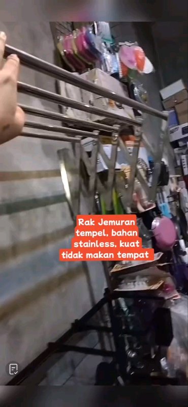Jemuran Tempel Dinding Stainless steel kuat dan tidak makan tempat #jemuranlipat #jemuranstainlesslipat #jemurantempeldinding