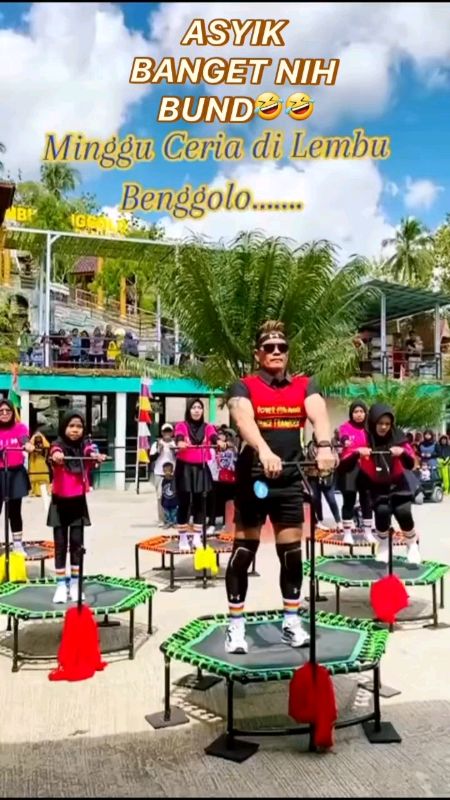 Trampoline Olahraga Sama Bestie Bestie #trampoline #trampolinedancefitness