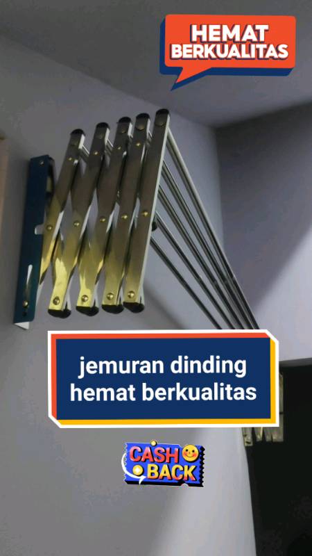 jemuran dinding lipat stainless #jemurandinding #jemurandindinglipat #jemuranstainlesslipat #RacunShopee #RacunShopeeUnik  #jemuranminimalis