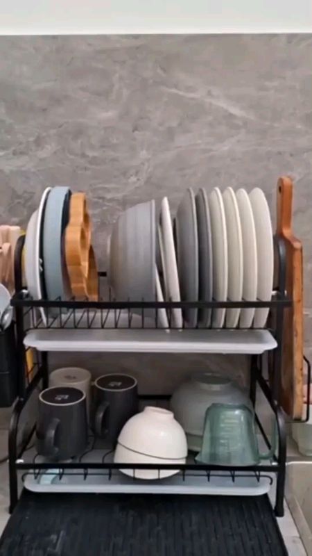 Rak Piring Tingkat minimalis desain elegant dan anti karat. #rakpiringstainless #Rakpiringtingkat #rakpiringminimalis #rakpiringantikarat