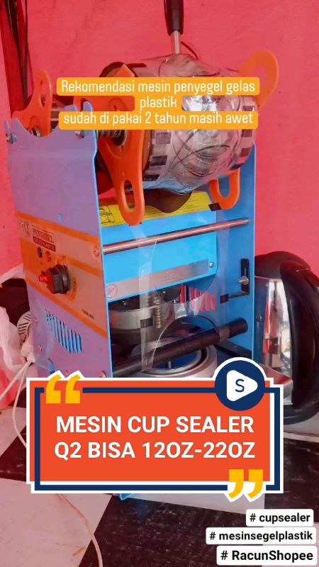 Mesin Cup sealer Q2 Penyegel gelas #RacunShopee #mesinsegelplastik #cupsealer #gaknyeselbeliini #Spillbawaberkah #Spillracunshopee #ViralDiShopeeVideo