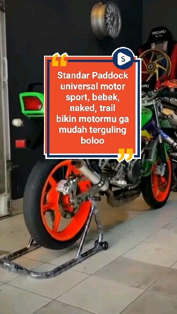Standar paddock for motor sport trail naked universal #fypシ #Cashback40Persen #Cashback50RB #RacunShopee #standarpaddock #paddockmotor #paddockf1 #fyp